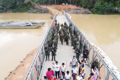 FANB culmina puente sobre el río Cuyuní