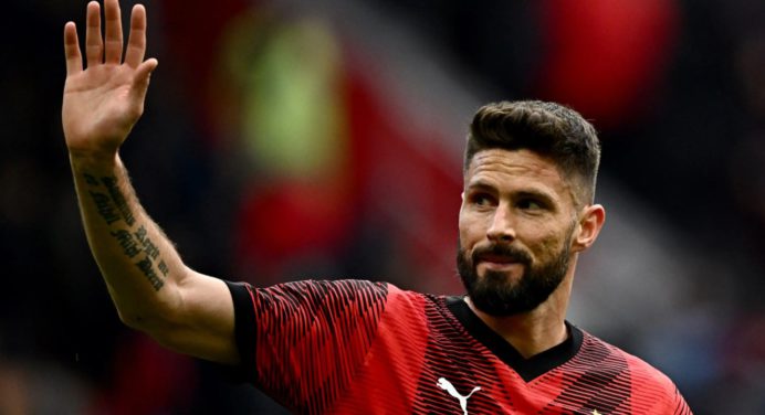 Olivier Giroud no continúa en el AC Milan ¡Conoce dónde jugará ahora!