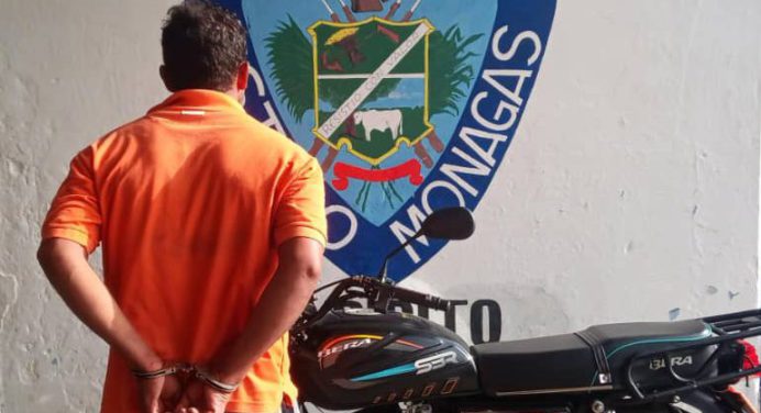 Capturan en Caripito a alias «El Lucía» por presunto robo de motocicleta