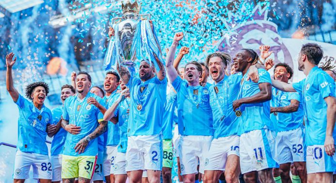 Manchester City campeón por cuarta temporada consecutiva en la Premier League