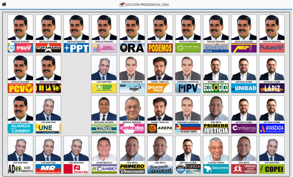 mira como quedo la boleta electoral digital para los comicios presidenciales del 28 j laverdaddemonagas.com posicion boleta final 1024x621 1