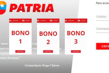 bonos especiales en patria