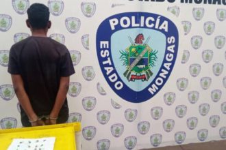 Polimonagas detuvo a un sujeto con 12 envoltorios de droga