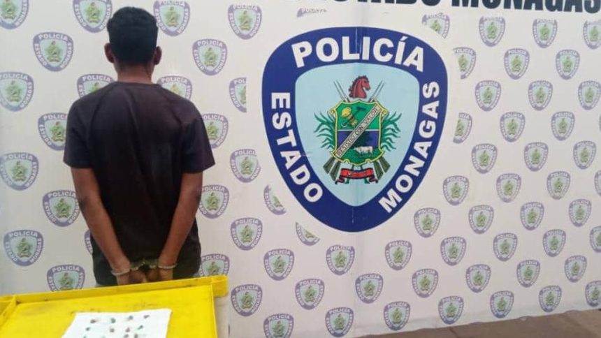 Polimonagas detuvo a un sujeto con 12 envoltorios de droga