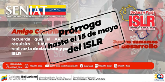 SENIAT: Estas son las personas que deben pagar el ISLR antes del #15May