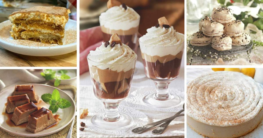 5 POSTRES con CAFE ¡Rápidos y SIN COMPLICACIONES!