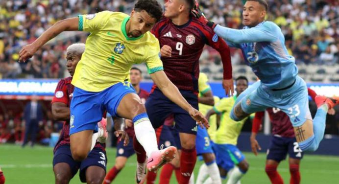 Brasil y Costa Rica empataron en su debut en la Copa América