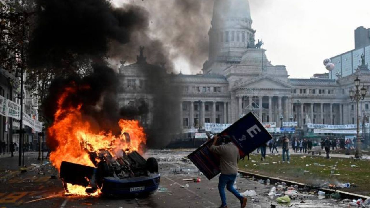 disturbios en Argentina