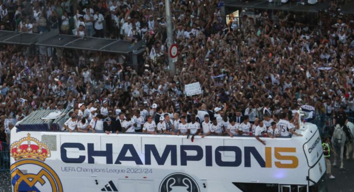 En fotos: Así fue la celebración del Real Madrid tras ganar la Champions League