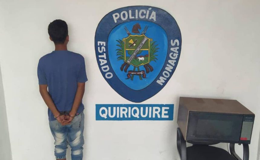 Polimonagas captura a alias "El Gasparín"