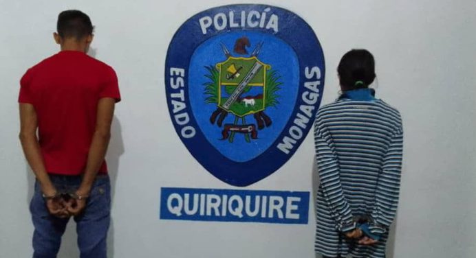 Detienen a pareja en Quiriquire por abusar de dos niños
