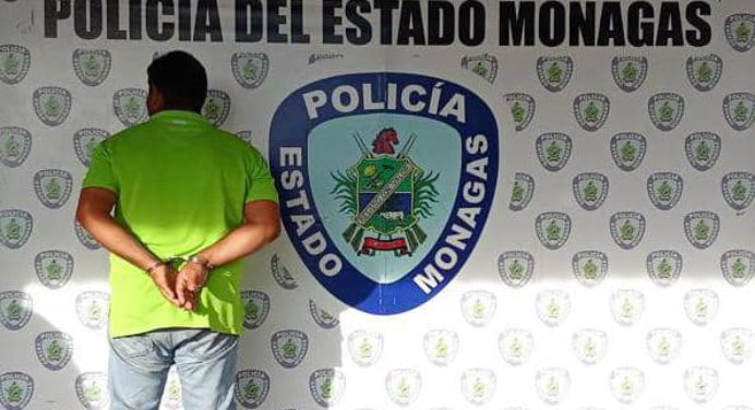 Polimonagas lo detuvo en La Pica por agredir a su hermana