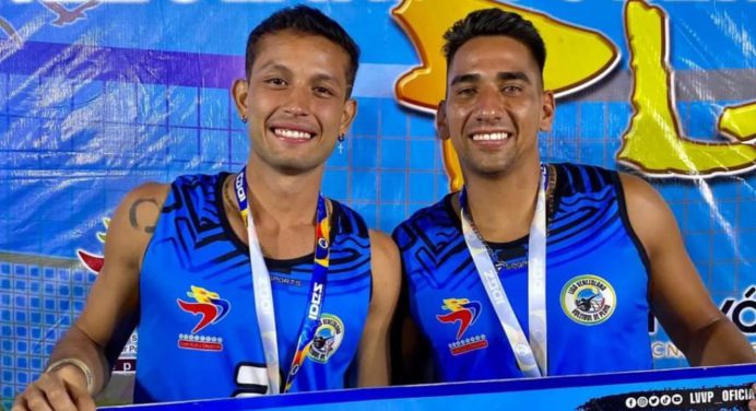Dupla monaguense logra tercer lugar en sexta parada de la Liga de Voleibol de Playa