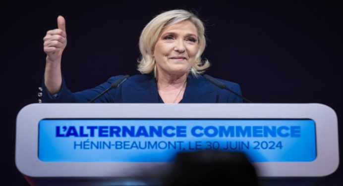 Marine Le Pen gana la primera vuelta de las elecciones en Francia