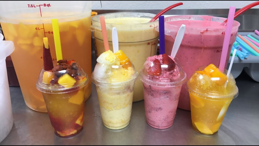 RASPADOS de FRESA, PIÑA,MANGO Y TAMARINDO +RECETA FÁCIL