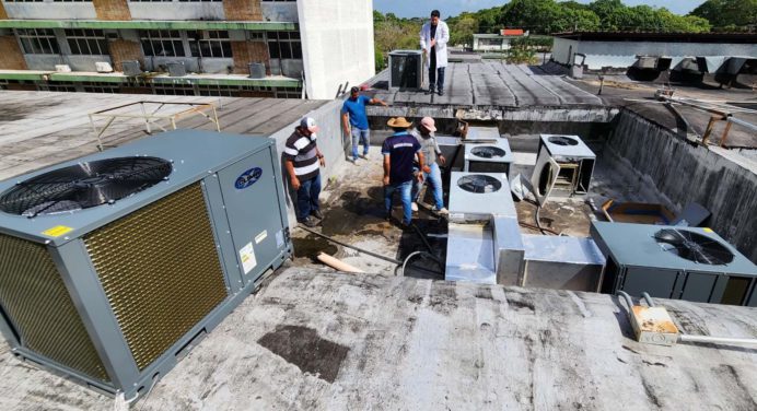 Restauran sistema de climatización del hospital de Maturín