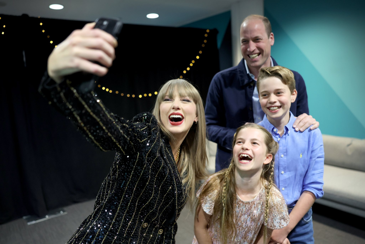 Taylor Swift se fotografió con el príncipe Guillermo y sus hijos durante concierto