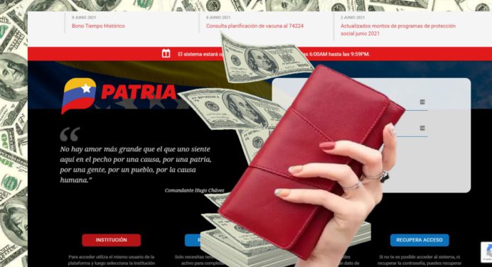 Acerca a tu billetera PATRIA el BONO de HOY