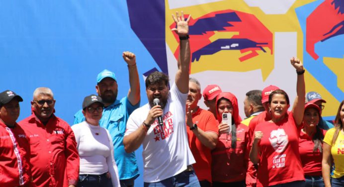 Chavismo arrancó en Monagas campaña electoral con todo por el Gallo Pinto