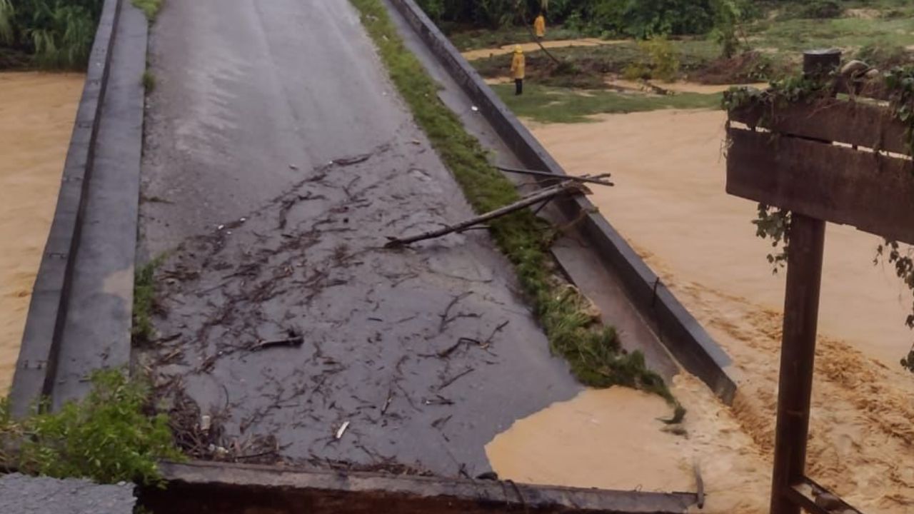 Colapsó puente sobre río El Nulita entre Apure y Táchira