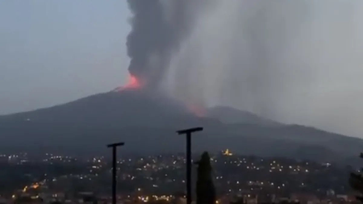 Etna eruption in Italy forces flight diversion