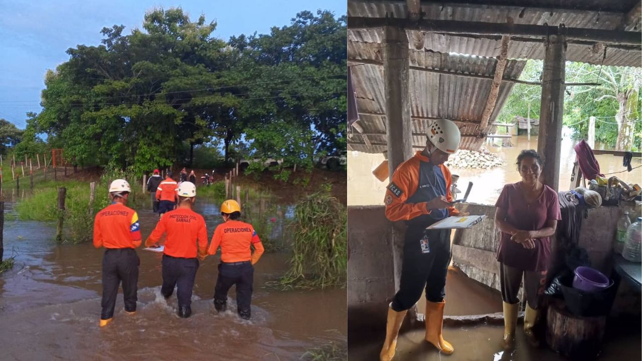 fuertes lluvias en Barinas