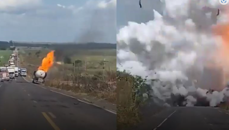 Múltiples heridos tras explosión de camión cisterna en Brasil