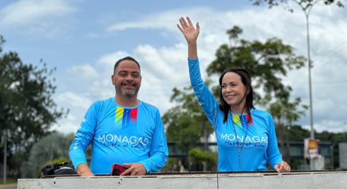 María Corina Machado visitó Monagas para cierre de campaña de Edmundo González