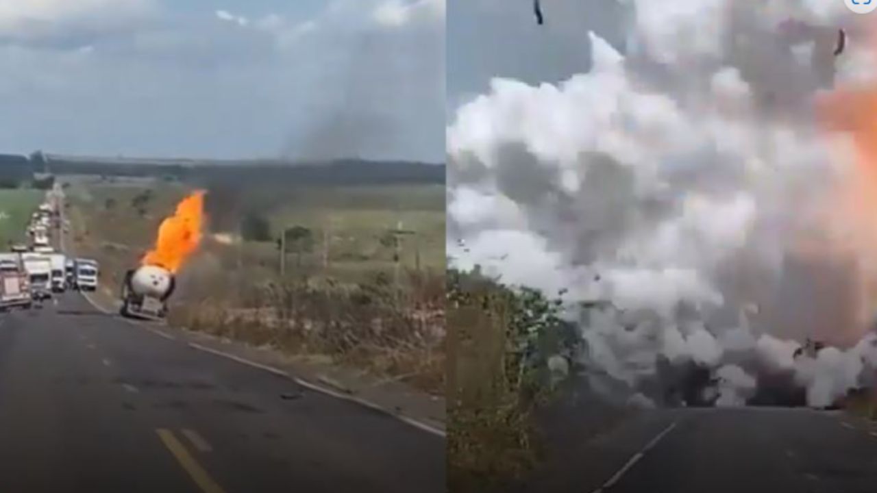 Múltiples heridos tras explosión de camión cisterna en Brasil (+VIDEO)