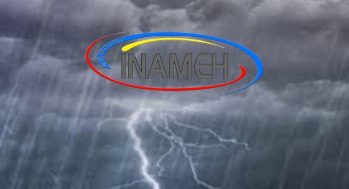 Reporte Inameh: Cielos nublados y lluvias en horas de la tarde para estos estados del país