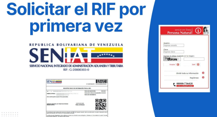 RIF SENIAT 2024: ¿Cómo solicitar e imprimir por primera vez desde casa?