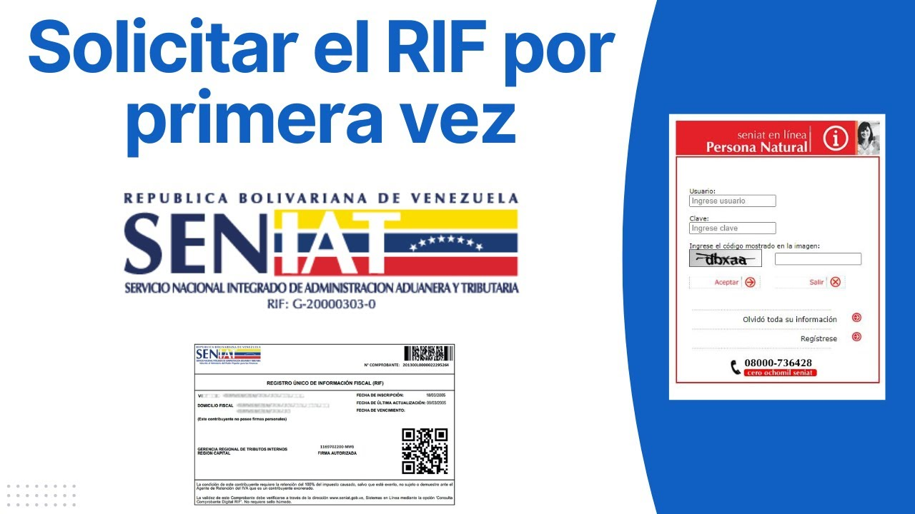 RIF SENIAT 2024: ¿Cómo solicitar e imprimir por primera vez desde casa?