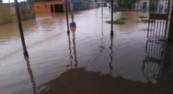 Sectores de Cumana afectados por las fuertes lluvias de las últimas horas