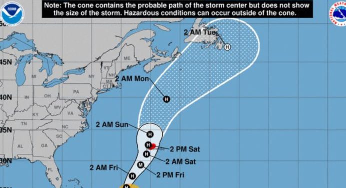 Alerta en las islas Bermudas ante pronóstico de huracán para este sábado