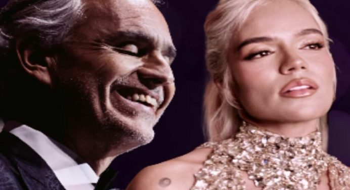 Andrea Bocelli y Karol G sorprenden a todos con versión de «Vivo por ella»