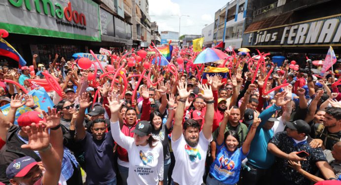 Monaguenses ratifican en Maturín triunfo del Presidente Nicolás Maduro