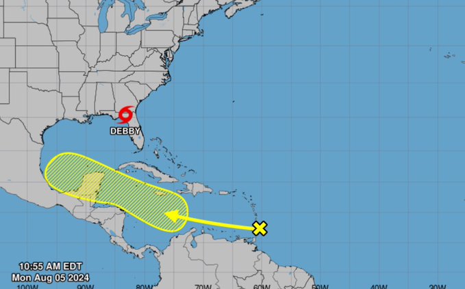 Debby becomes a tropical storm after hitting Florida