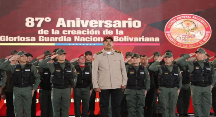 Jefe de Estado encabezó acto del 87 aniversario de la GNB