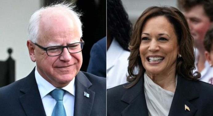 Kamala Harris elige como candidato a vicepresidente al gobernador Tim Walz