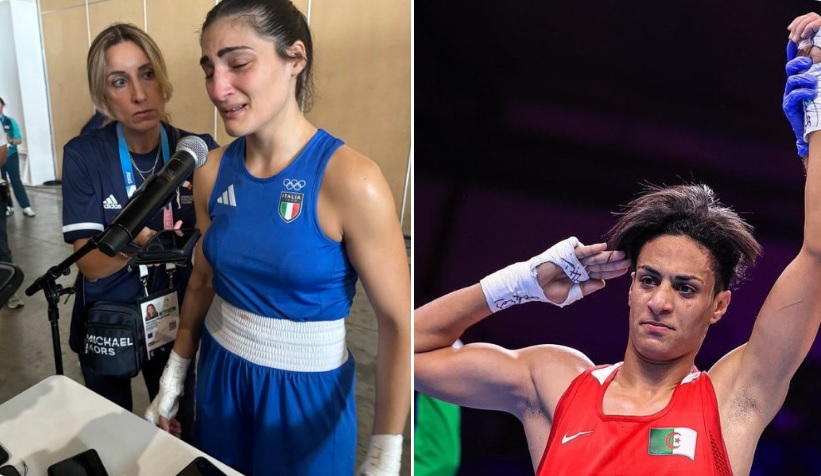 Boxeadora llora tras perder la final contra atleta trans en París 2024