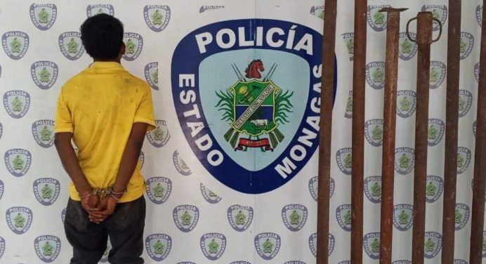 Polimonagas lo aprehendió por presunto hurto en El Silencio