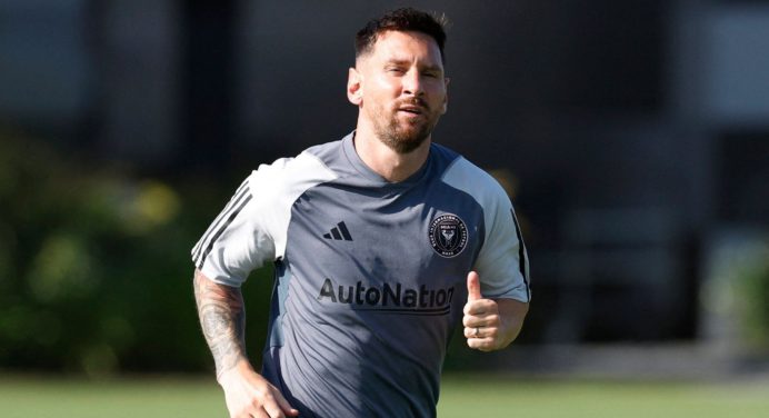 Lionel Messi ya comienza a entrenar luego de su lesión de tobillo