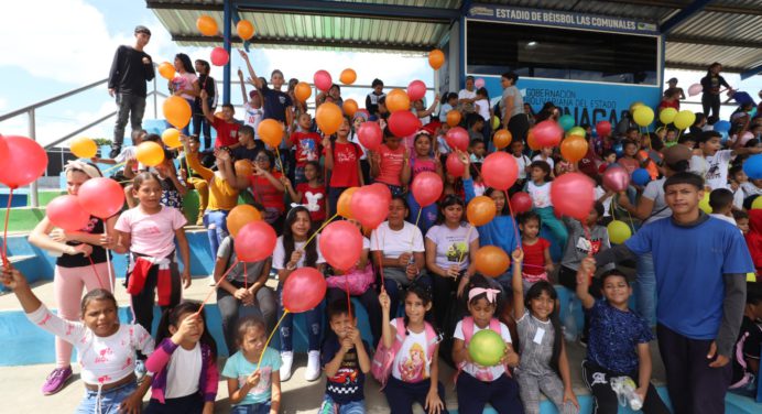 Más de 550 niños y jóvenes disfrutan lanzamiento del plan vacacional «Nuestra Patria 2024»