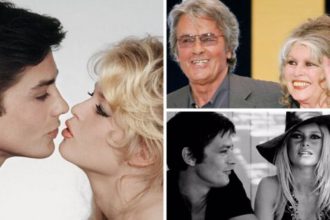 Brigitte Bardot y Alain Delon