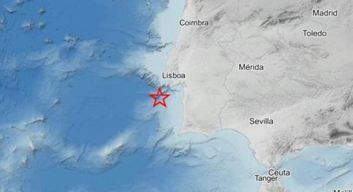 Portugal registró sismo de magnitud 5.3 sintiéndose en España