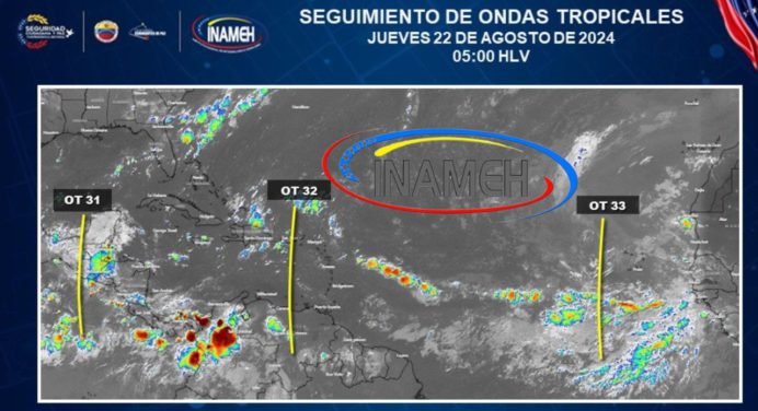 Pronóstico del día: Paso de la onda tropical 32, por el país