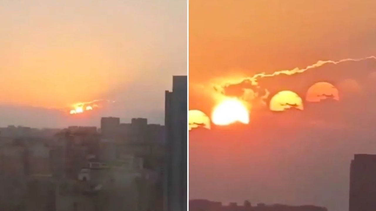 Siete soles aparecen en el cielo de China (+VIDEO)