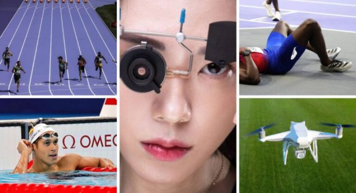 Tecnología en París 2024: Una pista violeta, drones espía e iris mecánicos