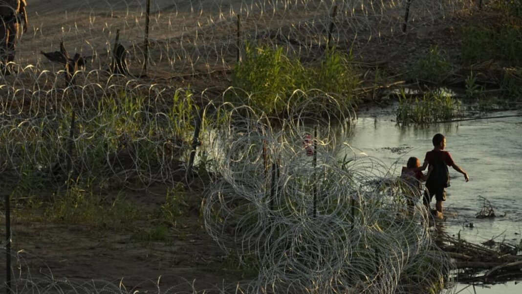 Barrera fronteriza contra la migración 