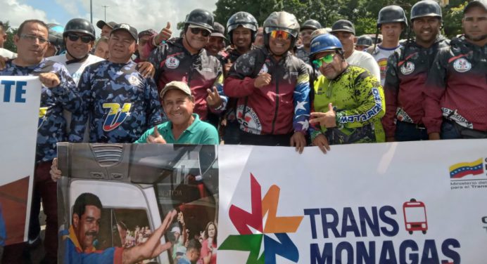 Transportistas de Monagas manifestaron su apoyo al presidente Nicolás Maduro